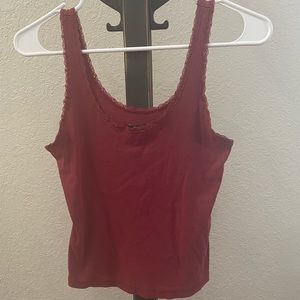 Lace Trim Tank Top